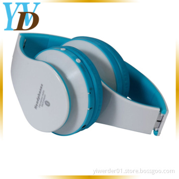 Top Hot Selling Blue Foldable Wireless TF FM Bluetooth Headphone (YWD-T8)